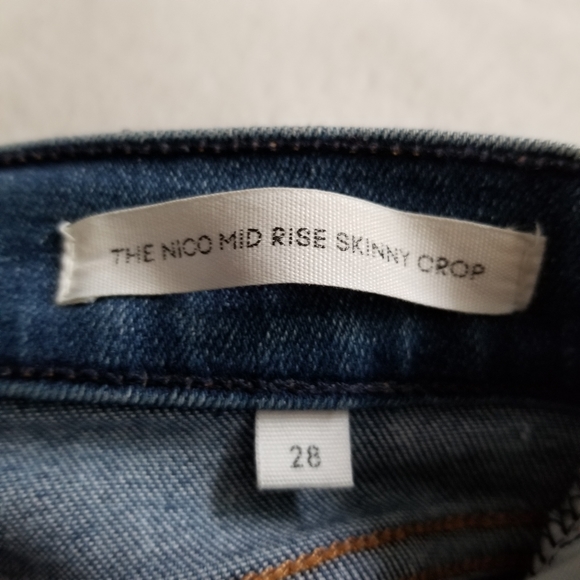 DENIM FORUM The Nico Mid Rise Skinny Crop Size 28 - Picture 7 of 16